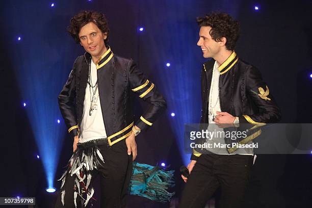 Mika attends the unveiling of his Waxwork at Musee Grevin on December 6, 2010 in Paris, France.