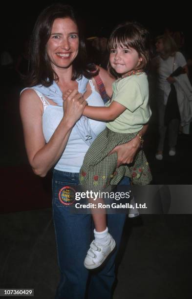 Mimi Rogers and Lucy Rogers-Ciaffa during Ringling Bros. Circus Opening Night Benefit for Make-a-Wish Foundation - July 2, 1998 at Sports Arena in...