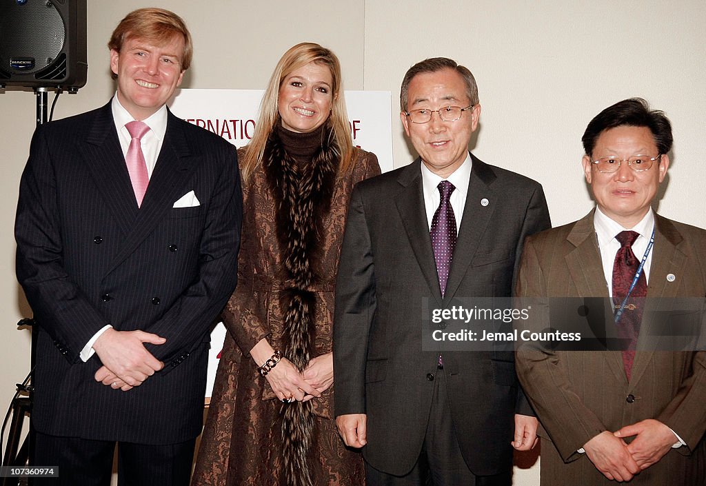 Prince Willem-Alexander and Princess Maxima of the Netherlands Launch the International Year of Sanitation 2008 at the UN