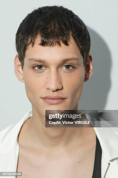 Model backstage during the Ratier fashion show during Sao Paulo Fashion Week N46 Fall/Winter 2019 on October 26, 2018 in Sao Paulo, Brazil.