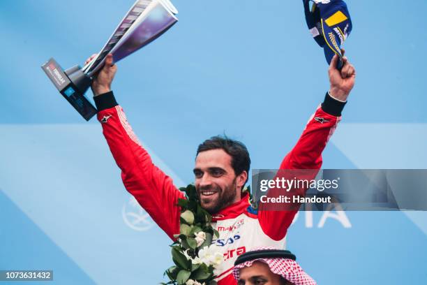 Jerome d'Ambrosio , Mahindra Racing, M5 Electro finishes , 3rd position during the Formula E Championship Ad Diriyah E-Prix on December 15, 2018 in...