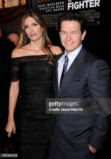Actor/Producer Mark Wahlberg and wife Rhea Durham arrive at Paramount Pictures' "The Fighter" premiere at Grauman's Chinese Theatre on December 6,...