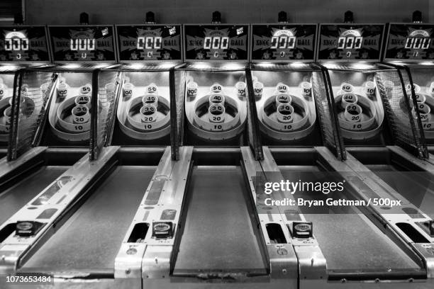 skee ball - carousel ball stock pictures, royalty-free photos & images