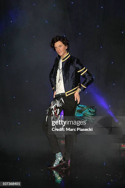 Mika attends the unveiling of his Waxwork at Musee Grevin on December 6, 2010 in Paris, France.