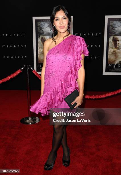 Actress Carla Ortiz attends the premiere of "The Tempest" at the El Capitan Theatre on December 6, 2010 in Hollywood, California.