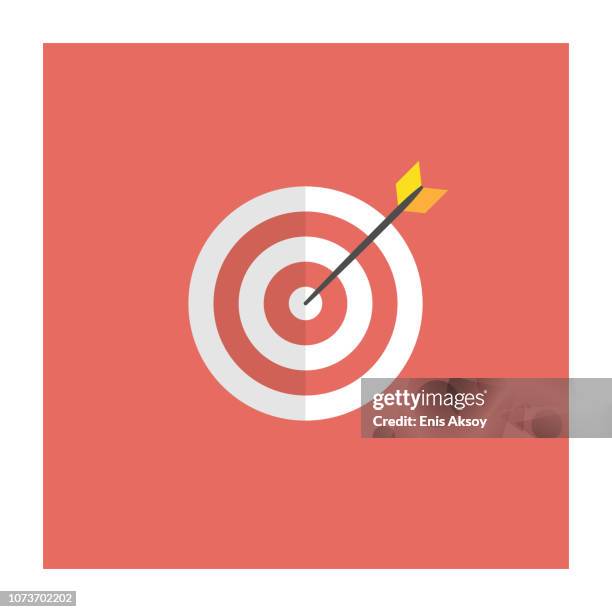goal icon - setting goals stock illustrations