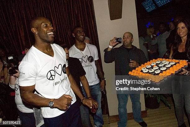 Terrell Owens attends the 81 Cares Bowl presented by Terrell Owens and GQ Magazine at Star Lanes On The Levee on December 6, 2010 in Newport,...