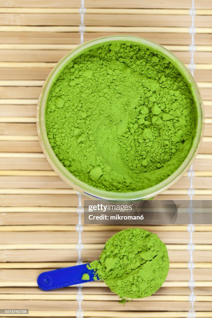 Japanese powdered green tea, matcha ceremonial grade