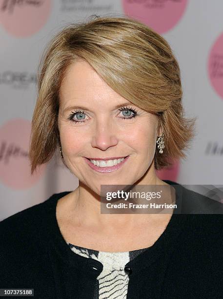 Evening News anchor and managing editor Katie Couric arrive at The Hollywood Reporter's Annual "Power 100: Women In Entertainment Breakfast" held at...