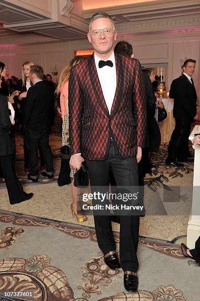 Designer Giles Deacon attends the British Fashion Awards 2010 at The Savoy Theatre on December 7, 2010 in London, England.