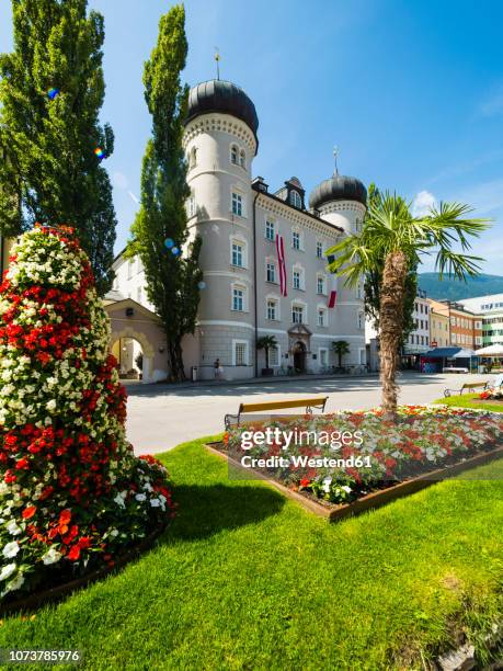 austria,tyrol, lienz, liebburg, town hall - lienz stock pictures, royalty-free photos & images