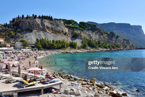 cassis beach france - marseille stock pictures, royalty-free photos & images