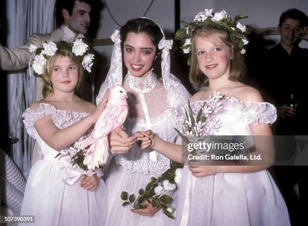 Actress Drew Barrymore, actress Kathleen Beller and Katy Kass attend the Young Musicians Foundation's Third Annual Celebrity Mother/Daughter Fashion...