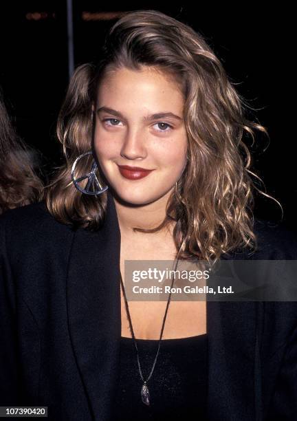 Actress Drew Barrymore attends the Poety in Motion Special Performance to Benefit The Children's AIDS Foundation on June 25, 1989 at The Comedy Store...