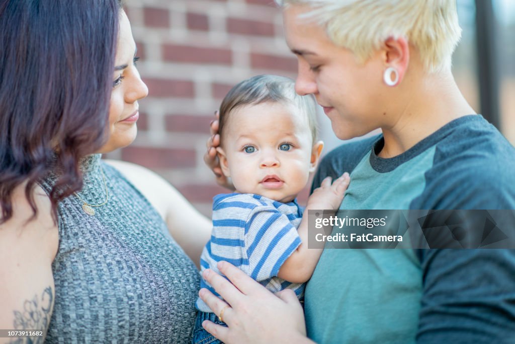 Lesbian Couple With Baby