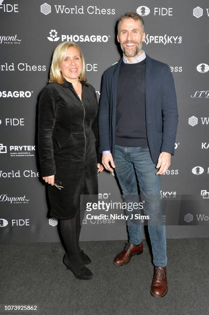 Chair of The Stephen Hawking Foundation, Lucy Hawking and head of global partnerships and sponsorships at Kaspersky Lab, Aldo del Bo attend the...