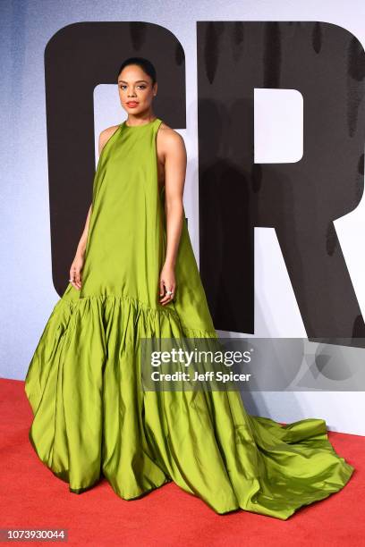 Tessa Thompson attends the European Premiere of "Creed II" at BFI IMAX on November 28, 2018 in London, England.