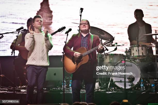 Gabriel Jerome Kelly and Angelo Kelly perform live onstage during a concert at the Tempodrom on December 15, 2018 in Berlin, Germany.