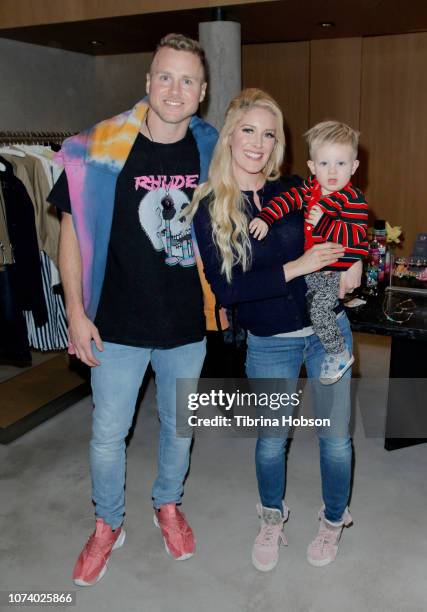 Spencer Pratt, Heidi Montag and their son attend Stephanie Pratt MeMe London Jewelry Event at Switch Boutique on December 15, 2018 in Beverly Hills,...