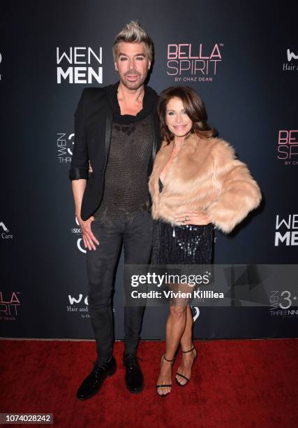 Chaz Dean and Joanne Ferra attend The WEN By Chaz Dean Winter Party on December 15, 2018 in Los Angeles, California.