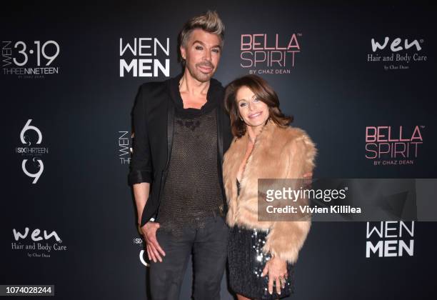 Chaz Dean and Joanne Ferra attend The WEN By Chaz Dean Winter Party on December 15, 2018 in Los Angeles, California.