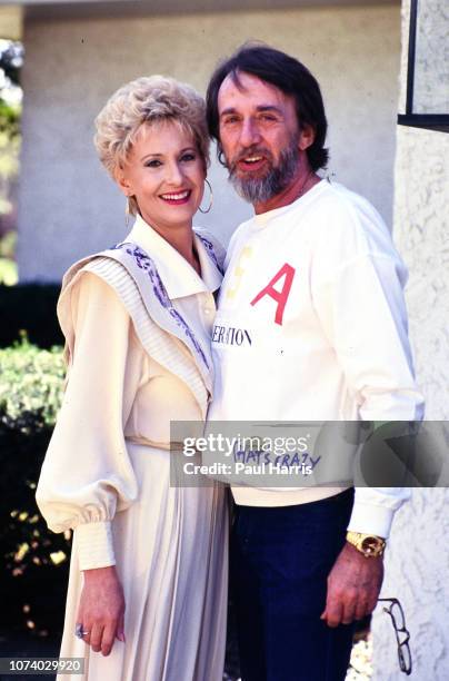 Tammy Wynette, First lady of Country and famous for her song ' Stand By Your Man' at her home with her 5th husband George Richey in Nashville where...