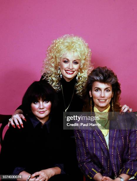 Linda Ronstadt, Dolly Parton and Emmylou Harris photographed April 9, 1987 Hollywood , Los Angeles, California