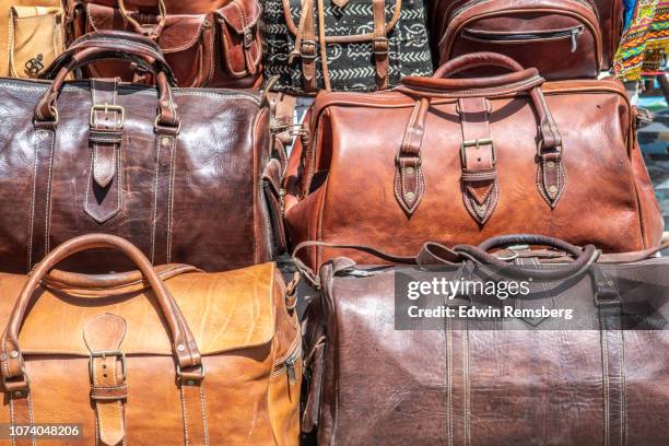 leather bags - leather bag stock pictures, royalty-free photos & images