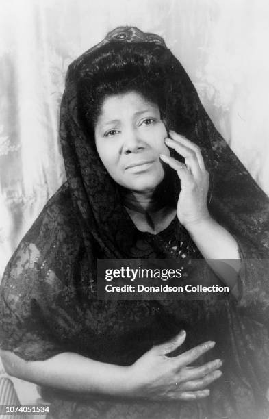 Portrait of Mahalia Jackson