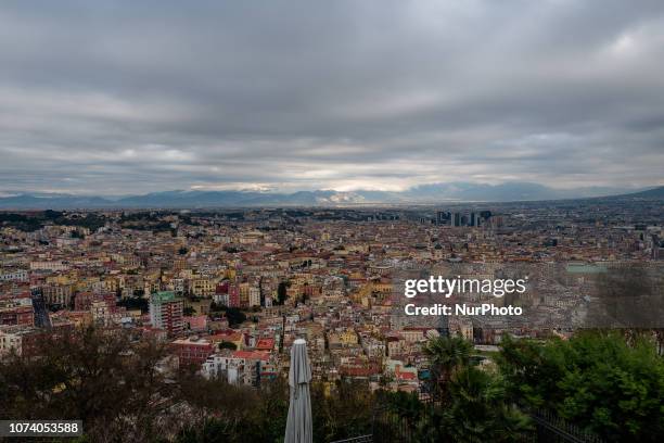 Walk through the streets of Naples from San Gregorio Armeno to the Quartieri Spagnoli, to the Vomero, on 15 December 2018 to the fish market, to the...