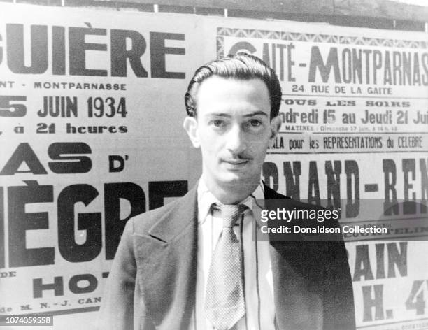 Portrait of Salvador Dali in Paris