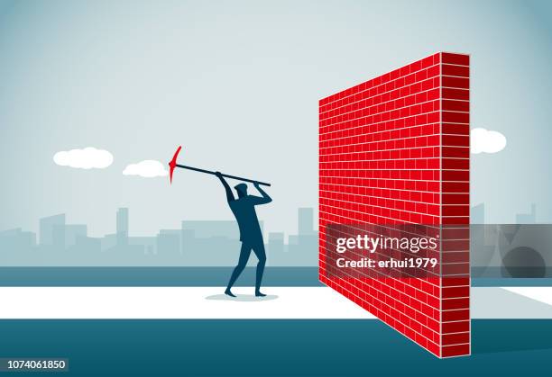 opening - construction barrier stock illustrations