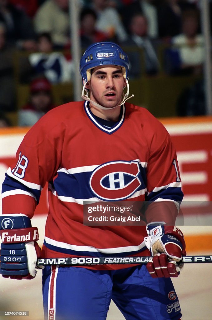 Toronto Maple Mathiue Mathieu Schneider of the Montreal Canadiens skates against the... News ...