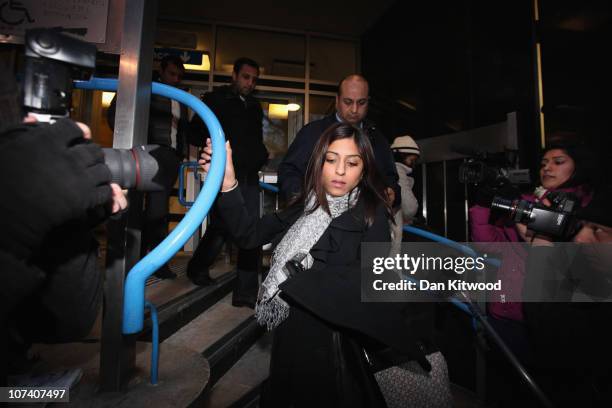 Anni Dewani's cousin leaves City of Westminster Magistrates court on December 8, 2010 in London, England. South African police had requested Shrien...