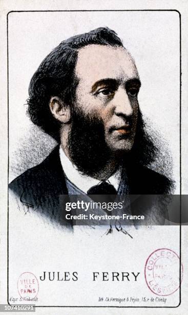 Jules Ferry . Circa 1880. French Public Instruction Minister