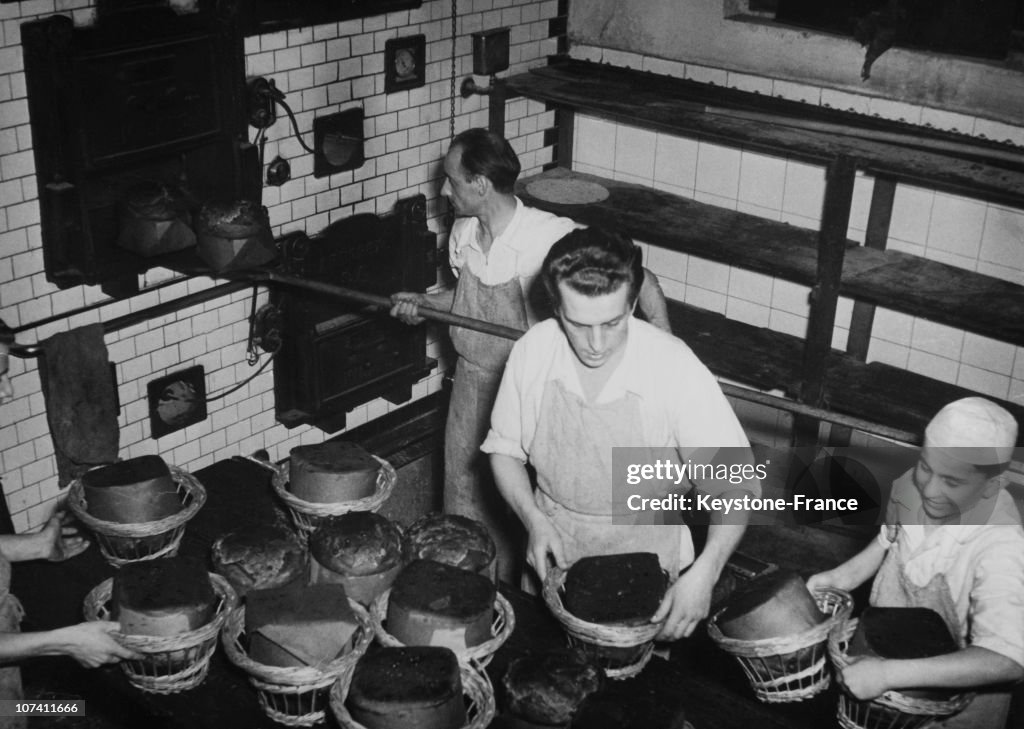 Christmas Cake Preparation In Turin On December 10Th 1950