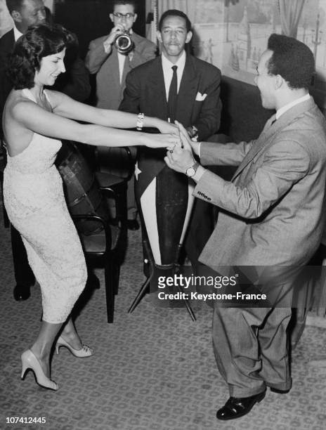 Perez Pantalon Prado And Gisele Robert Dancing Cha Cha Cha In Paris On September 1955