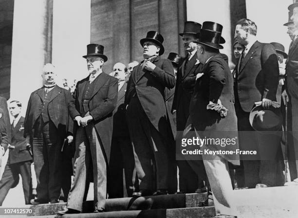 Mussolini Opening The First Exhibition Of Ancient Art In Rome.
