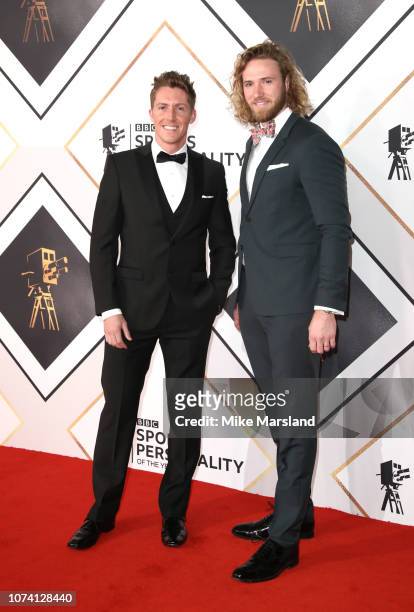 Ben Kilner and Ed Drake attend the 2018 BBC Sports Personality Of The Year at The Vox Conference Centre on December 16, 2018 in Birmingham, England.