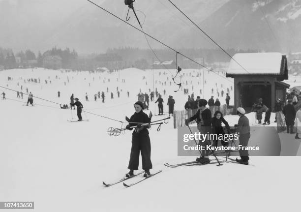 Holidays In Chamonix On January 1937.