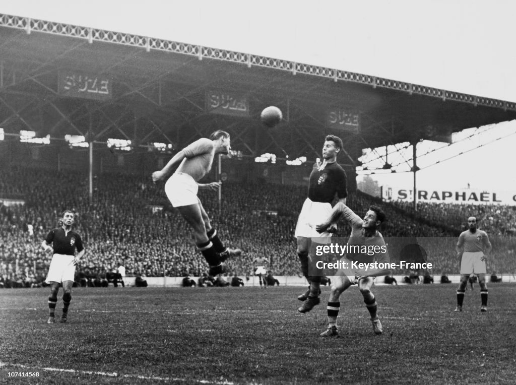 Football World Cup Between Italy And Hungary On June 19Th 1938.