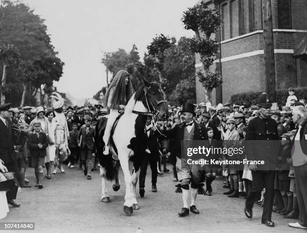Lady Godiva At The Carnival In England-United Kingdom On 1930