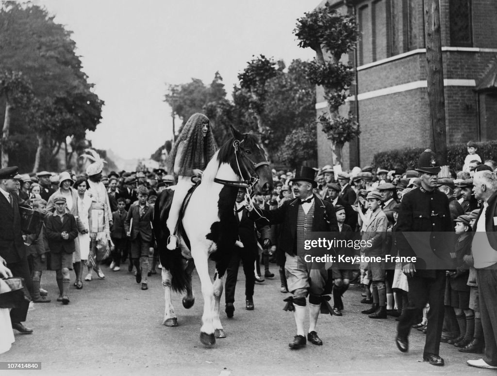 Lady Godiva At The Carnival In England-United Kingdom On 1930