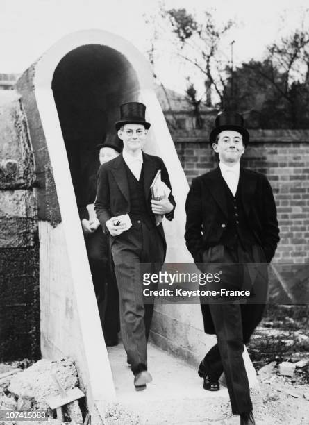 Eton College Air Raid Shelter In England On April 1939