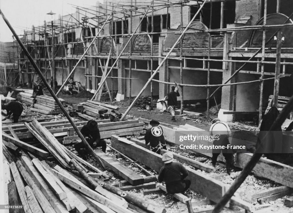 Japan Hastens Reconstruction After The Earthquake Of 1923 On Thirties