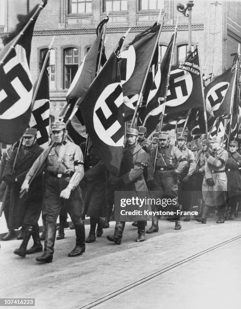 Parade Of The Hitler S Troops On The Streets In Germany