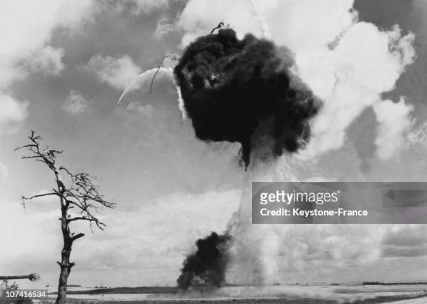 Atomic Explosion During Army Exercise At Salisbury Plain In England On September 14Th 1955