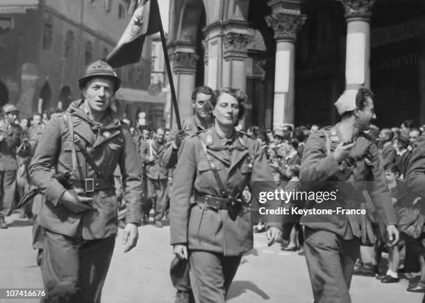 Liberation Of Milan, Italian Partisans Parade On May 6Th 1945