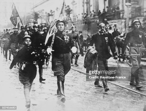 Blackshirts Parade In Rome On 1922