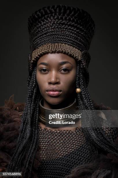 femme belle néfertiti - guerrier musulman photos et images de collection